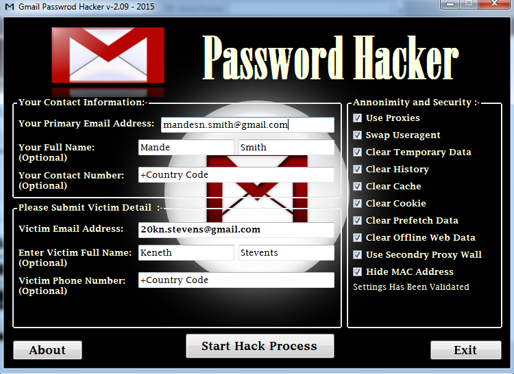 Gmail password hacker - tripspna