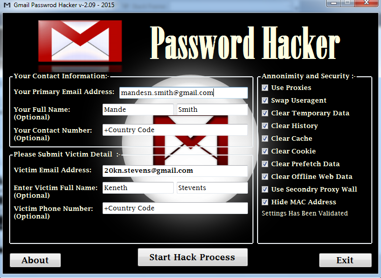 Hack Gmail Password Or Account In Less Than 5 Minutes With 100 Working