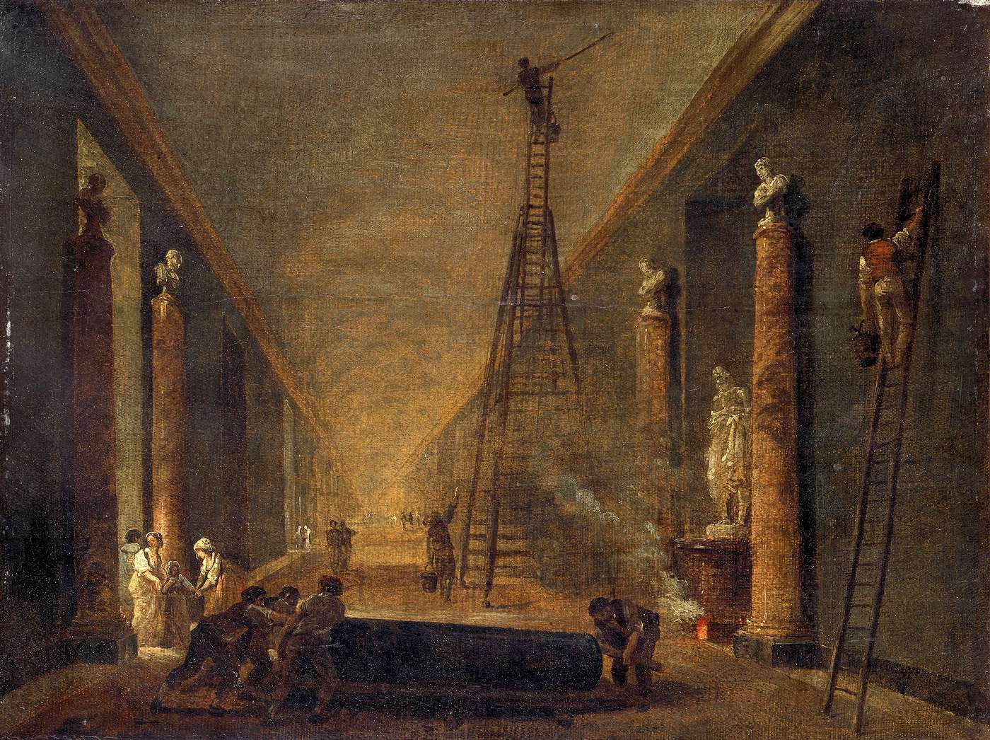 Hubert Robert The Grande Galerie of the Louvre Tutt'Art Pittura • Scultura • Poesia • Musica