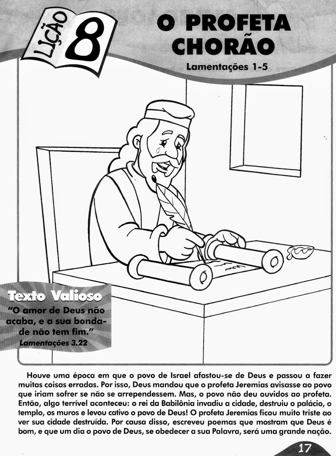 Escola Dominical Infantil Os profetas de