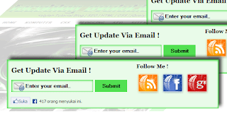 Widget Form Email Subscribe Blogger