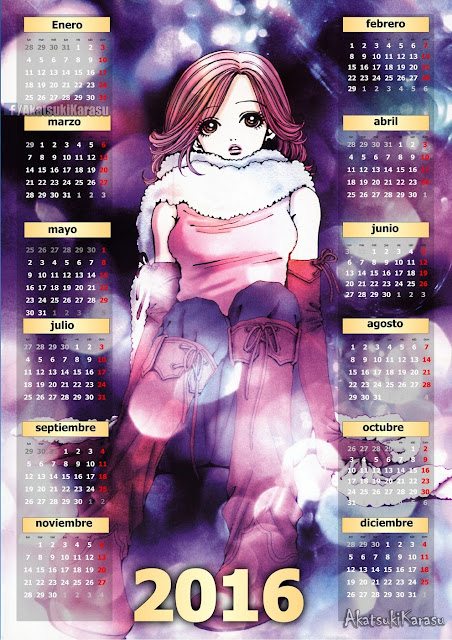 Calendario 2016 anime Nana
