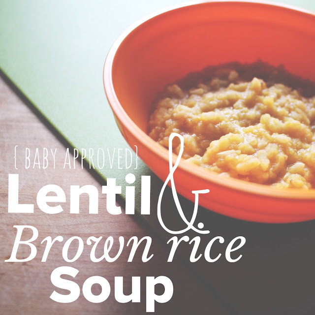 Nestful of love {Baby Approved Meals} Lentil and Brown Rice Soup
