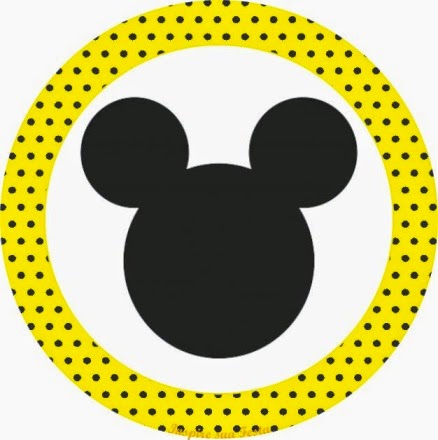 Yellow Mickey: Free Printable Mini Kit. Yellow Mickey: Free Printable Mini Kit.