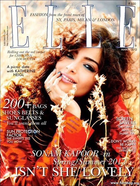 Sonam Kapoor Elle Magazine cover - Sonam Kapoor Elle Magazine 2012 HQ Pics