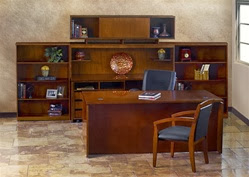Mayline Stella Veneer Office Furniture Set with Storage