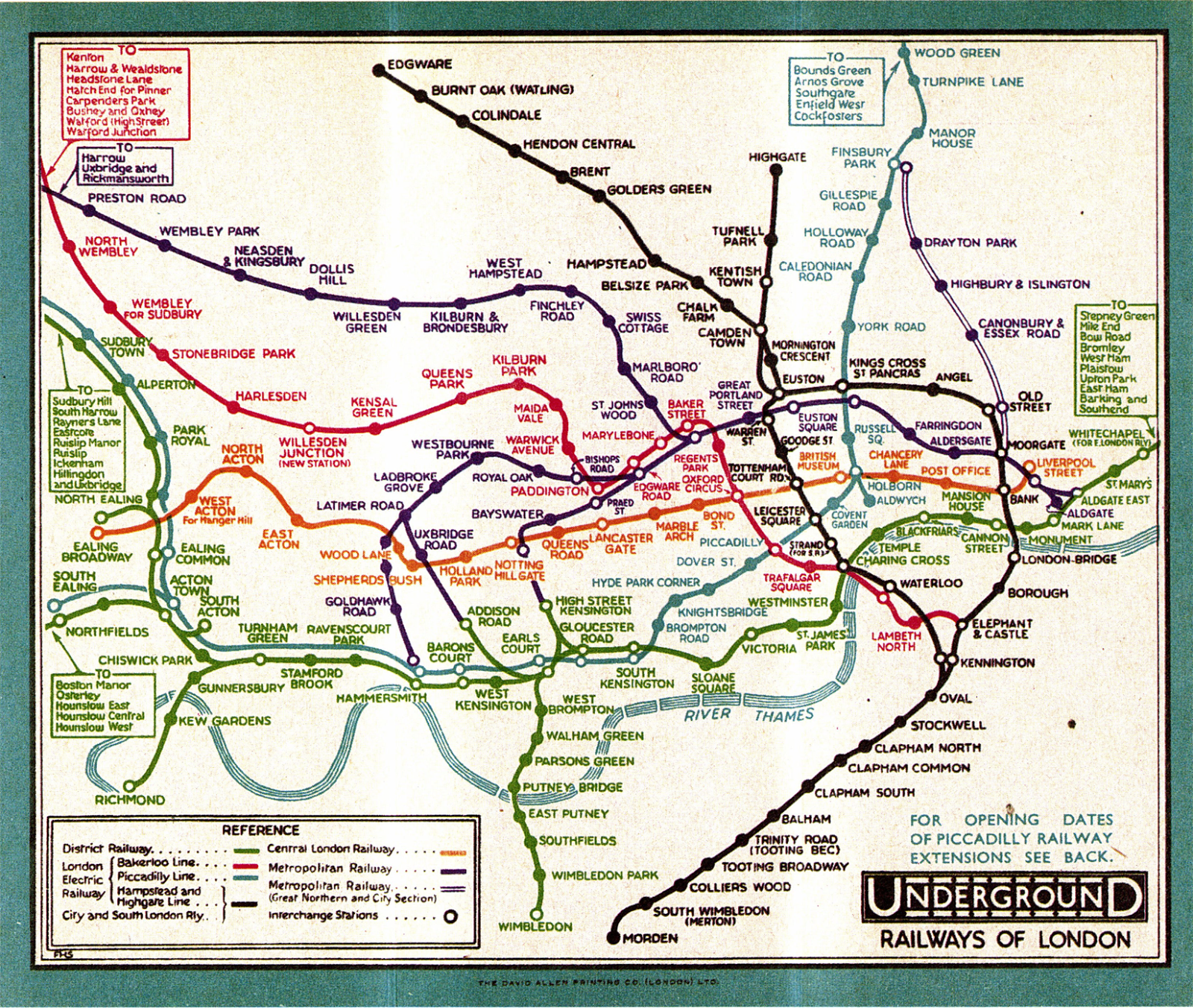 London Underground Map