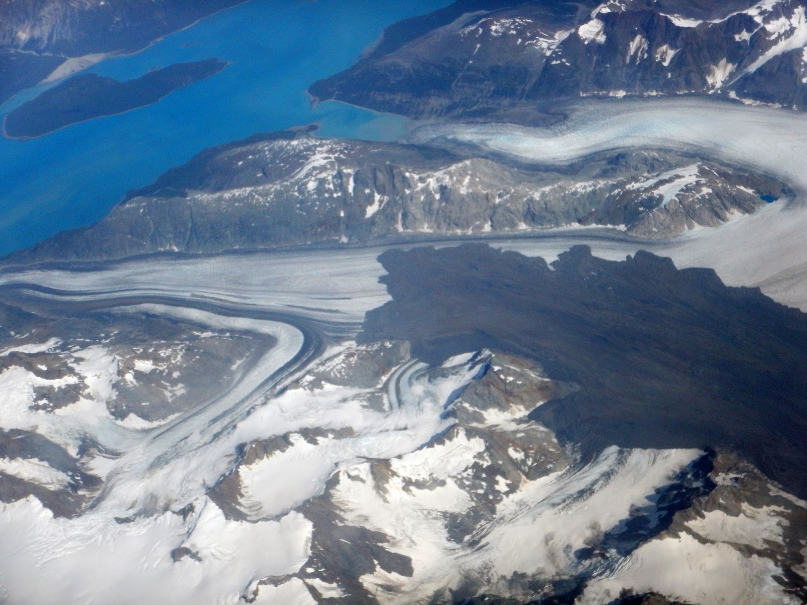 The World Complex Landslide in Alaska aerial views