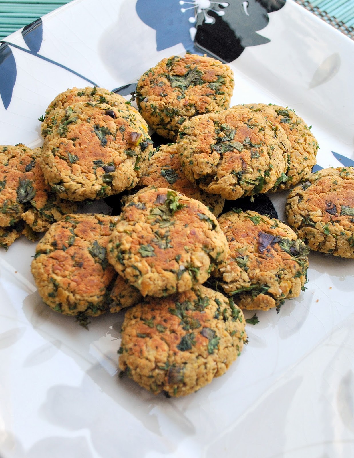 Baked Chickpea Patties (Bolinhos de Grão de Bico Assados) The Green