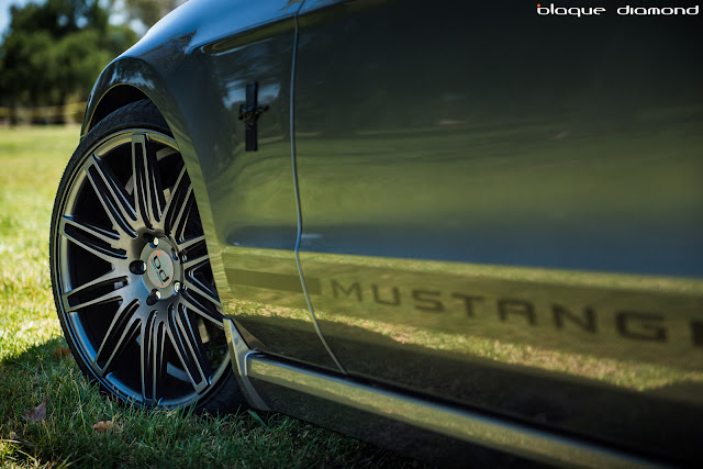 2014 Ford Mustang with 20 Inch BD-2’s in Matte Graphite - Blaque Diamond Wheels