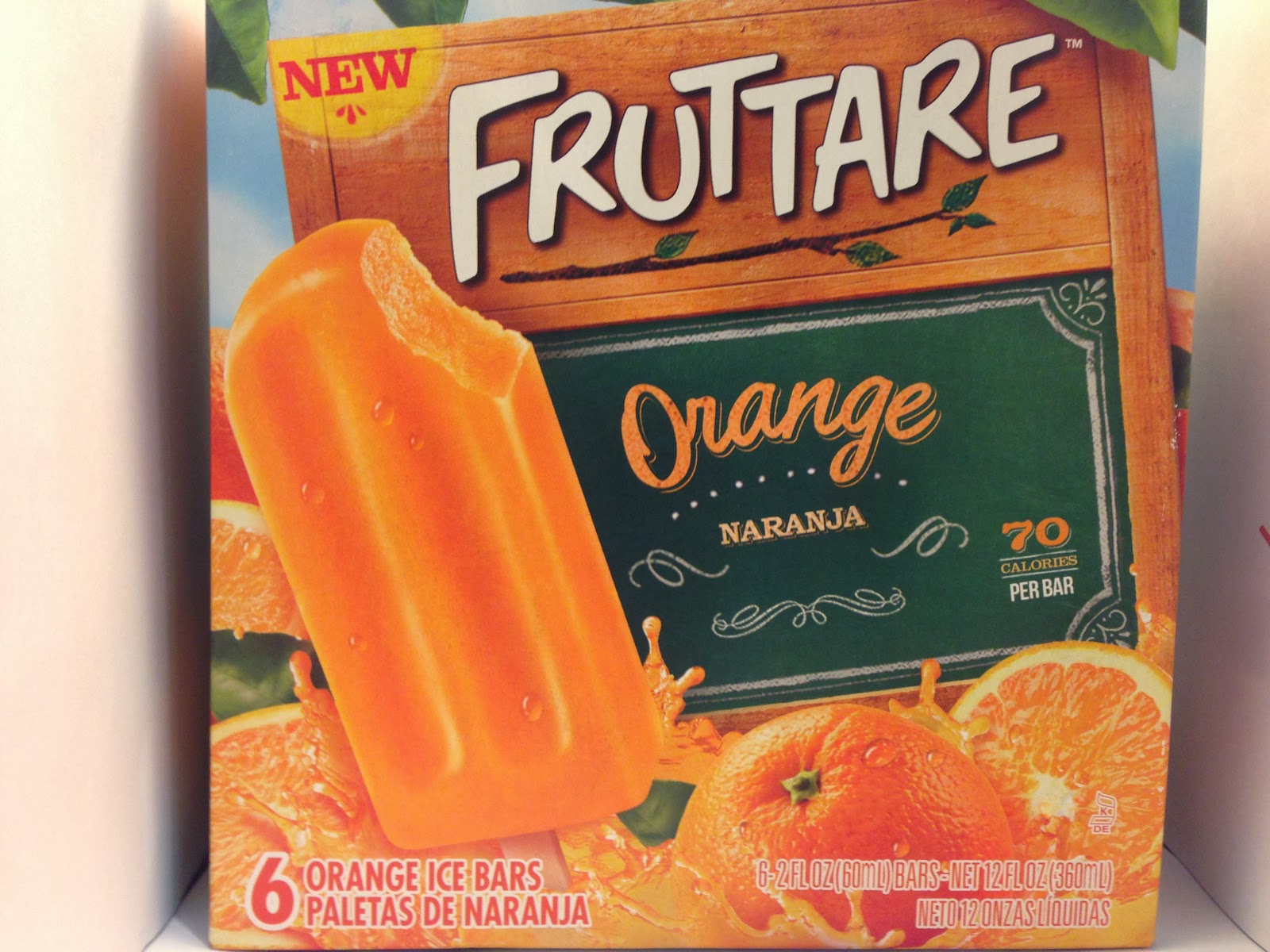 Crazy Food Dude Review Fruttare Orange Ice Bars