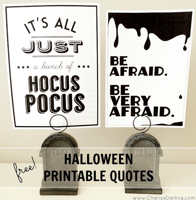 Free Halloween Printable Quotes | Charisa Darling