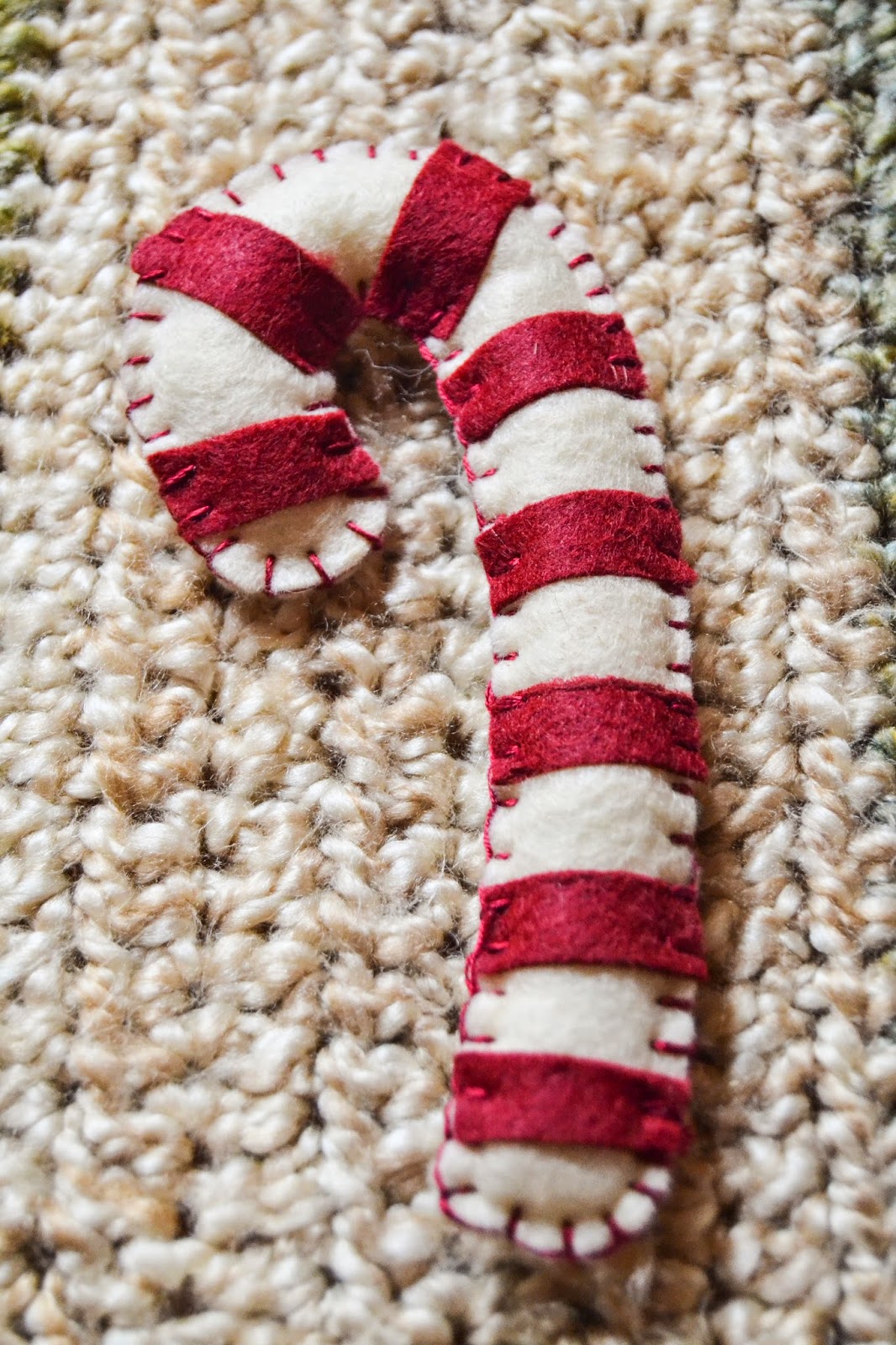 Felt Candycanes Ornaments