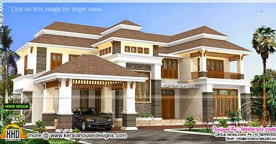 4000 Square Feet Luxury Home Kerala, One Story House Plans 3500 To 4000 Square Feet
