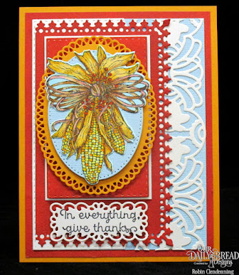 Our Daily Bread Designs Stamp Set: A-Maize-ing, Our Daily Bread Designs Custom Dies: Art Deco, Indian Corn, Lavish Layers, Filigree Frames, Pierced Ovals, Double Stitched Rectangles, Ornate Ovals