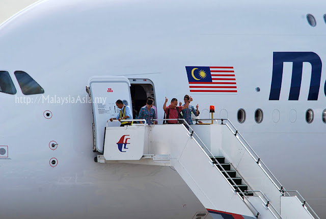 Malaysia Airlines A380 First Passenger