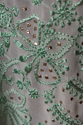Chikankari Saree : Pure Geogette, Resham Embroidery, Mukaish work Chikankari Saree : Pure Geogette, Resham Embroidery, Mukaish work