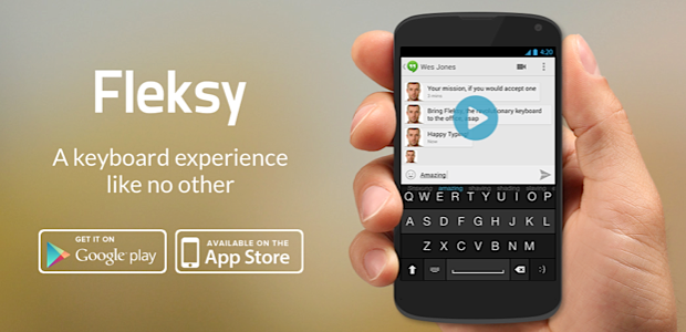 تطبيق Fleksy Keyboard للكتابة بسرعة ودقة على هاتفك الذكي 