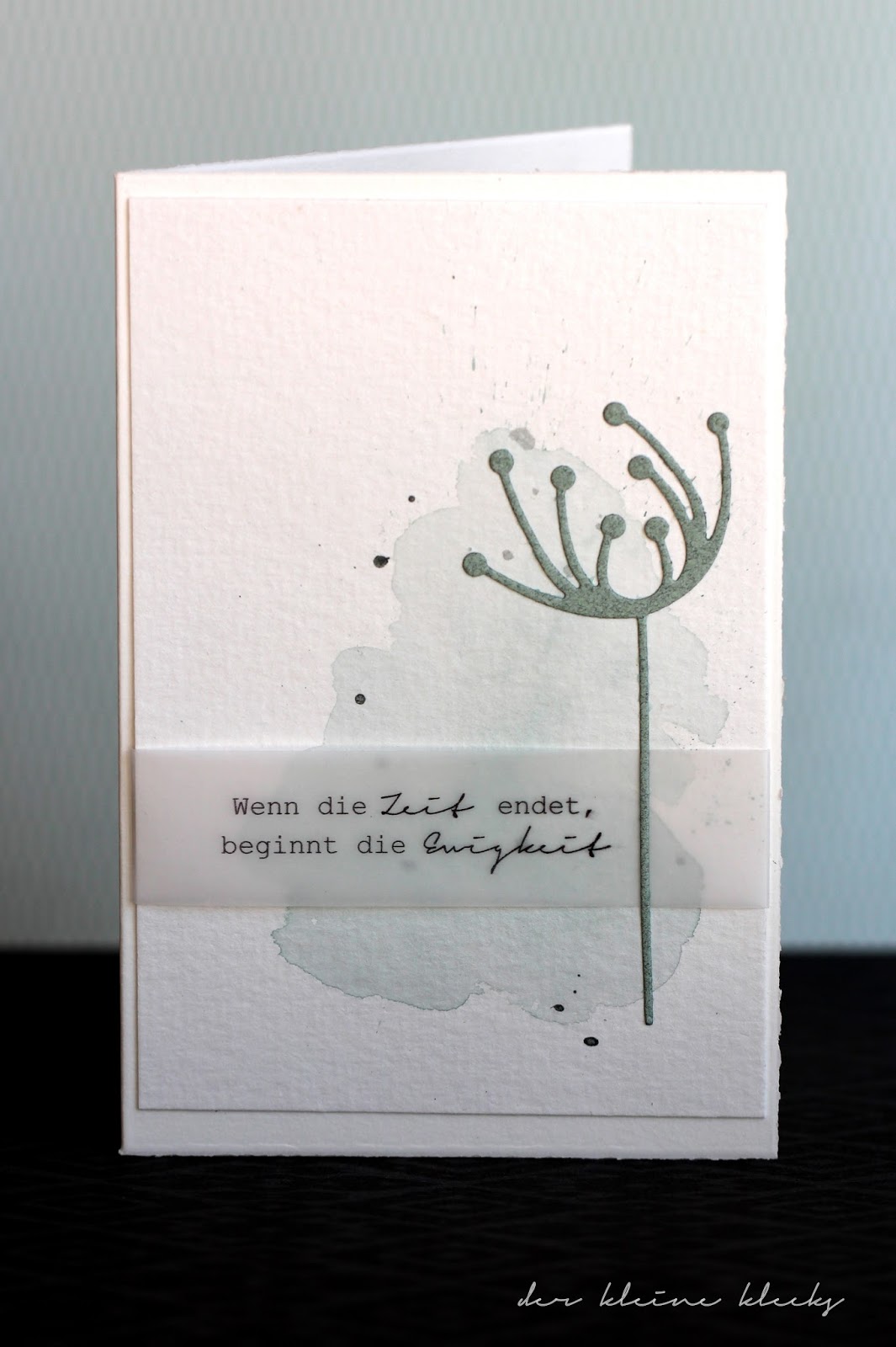 der kleine klecks: Trauer No. 1 | Dankeskarten trauer, Beileidskarten