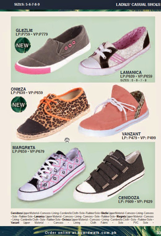 Boardwalk Brochure: Boardwalk Ladies Casual and Sporty Shoes 2015