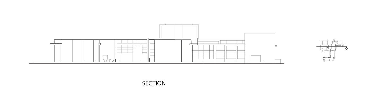 Schindler-Chace House: Schindler House in Plan, Section ...