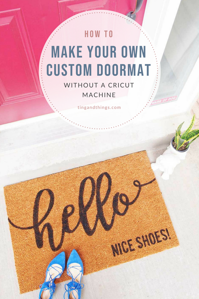 DIY Personalized Door Mat, Easy & Cheap!