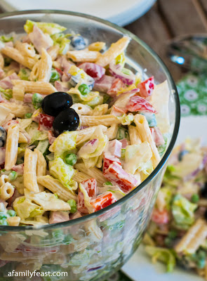 A Family Feast: Chopped Salad with Pasta