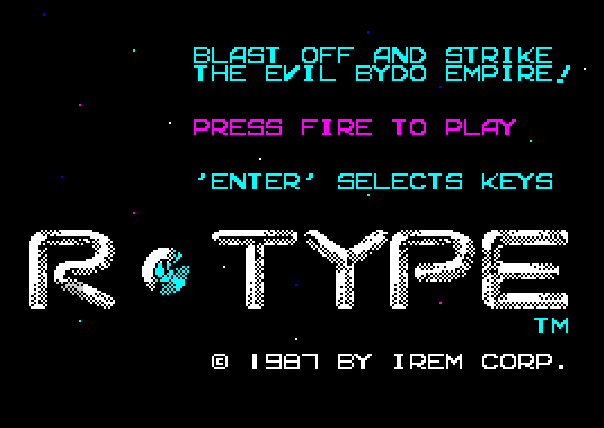 Classic Gaming Blog: R-Type - ZX Spectrum