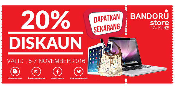 Sertai Peraduan Bandoru Store Dan Menangi Beg LV, Macbook dan iPad Air 2