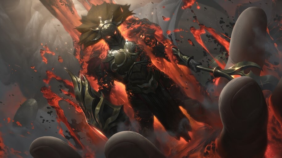 Pantheon, LoL, Rework, Myrmidon, Splash Art, 8K, #859 Wallpaper