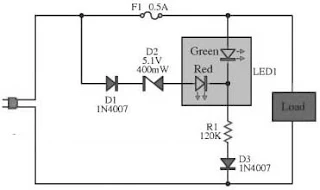 Alarm LED Light Circuit Diagram
