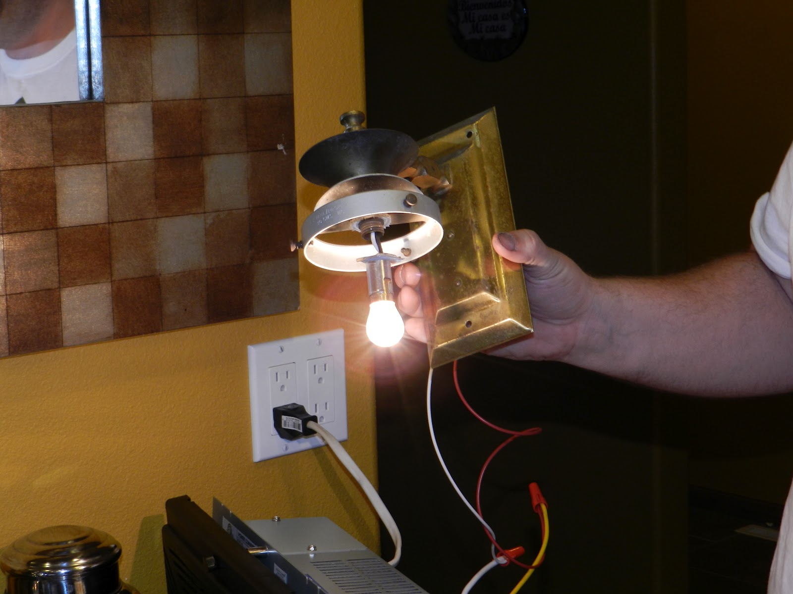 Paxton's Shasta Propane to electric light conversion.