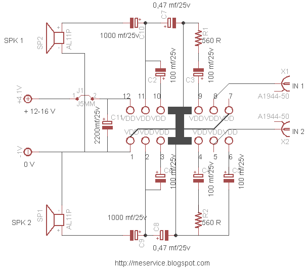 Ka2206b схема усилителя