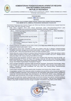 Sscndikdin Bkn Go Id Pendaftaran Online Sekolah Kedinasan