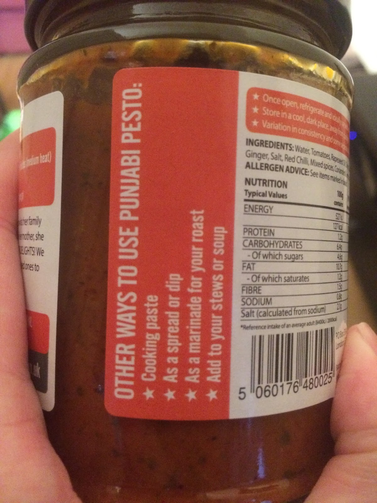 FOODSTUFF FINDS Mr. Singh's Punjabi Pesto (Asda) [By NLi10]