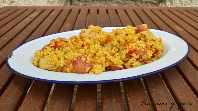 Arroz con carne marinada (tradicional o Thermomix)