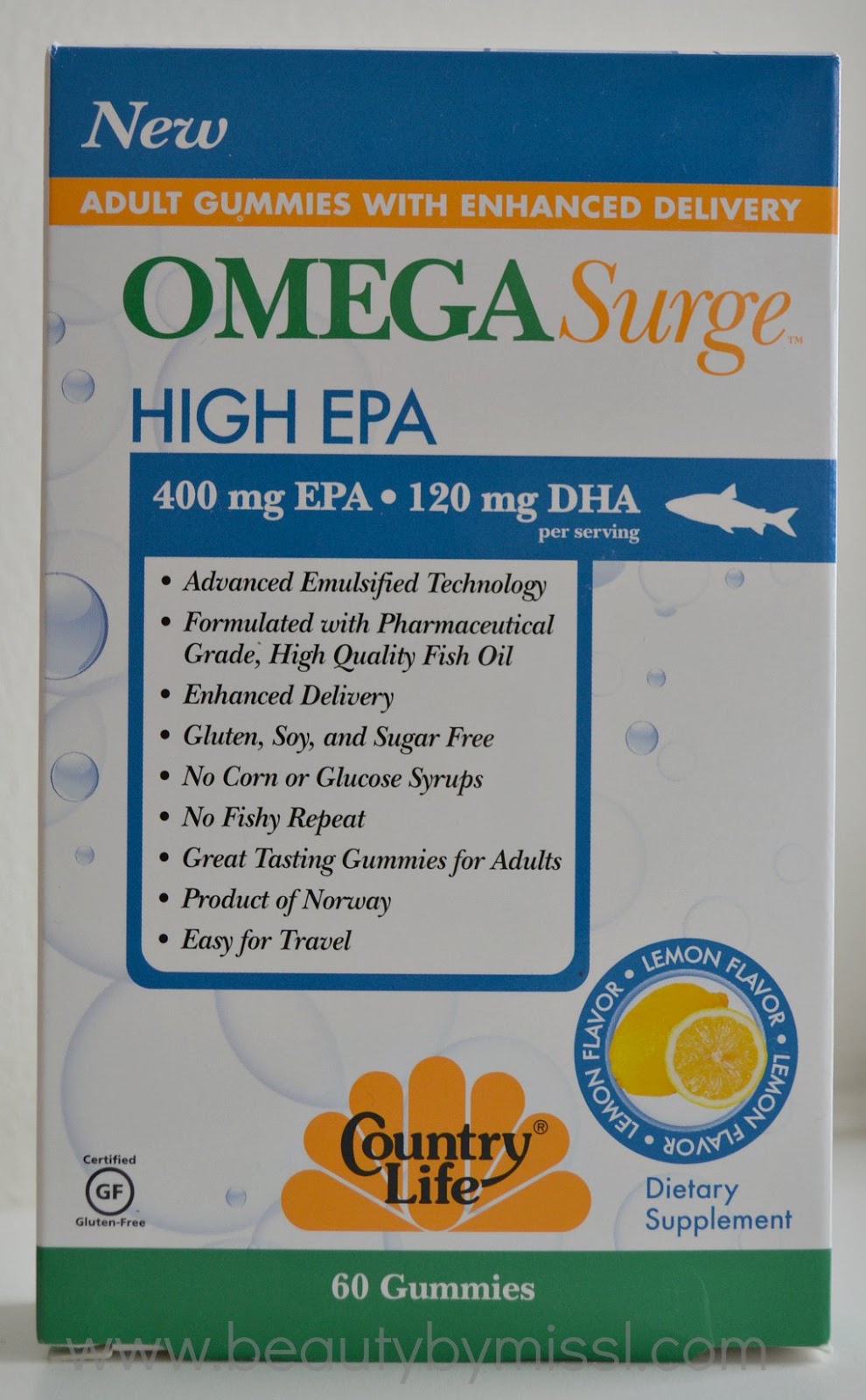 Country Life Omega Surge High EPA Lemon Gummies review