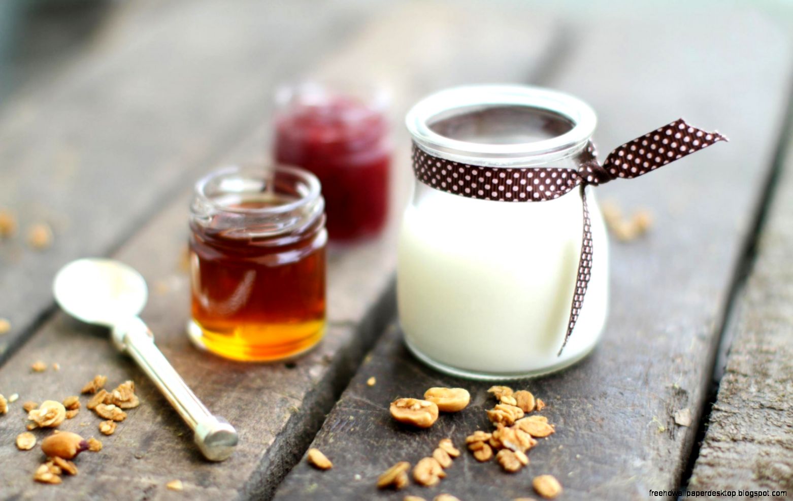 Dessert Panna Cotta Honey Jam Nuts Food Hd Wallpaper  Wallpaper List