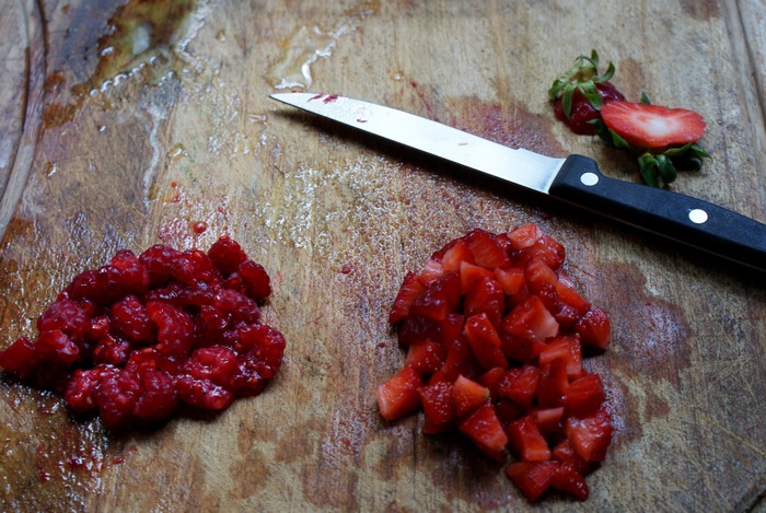 strawberries raspberries chocolate pralines