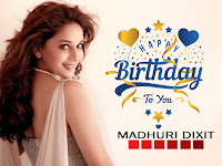madhuri dixit, she is looking stunning in white pearl beads for your computer or tablet screen