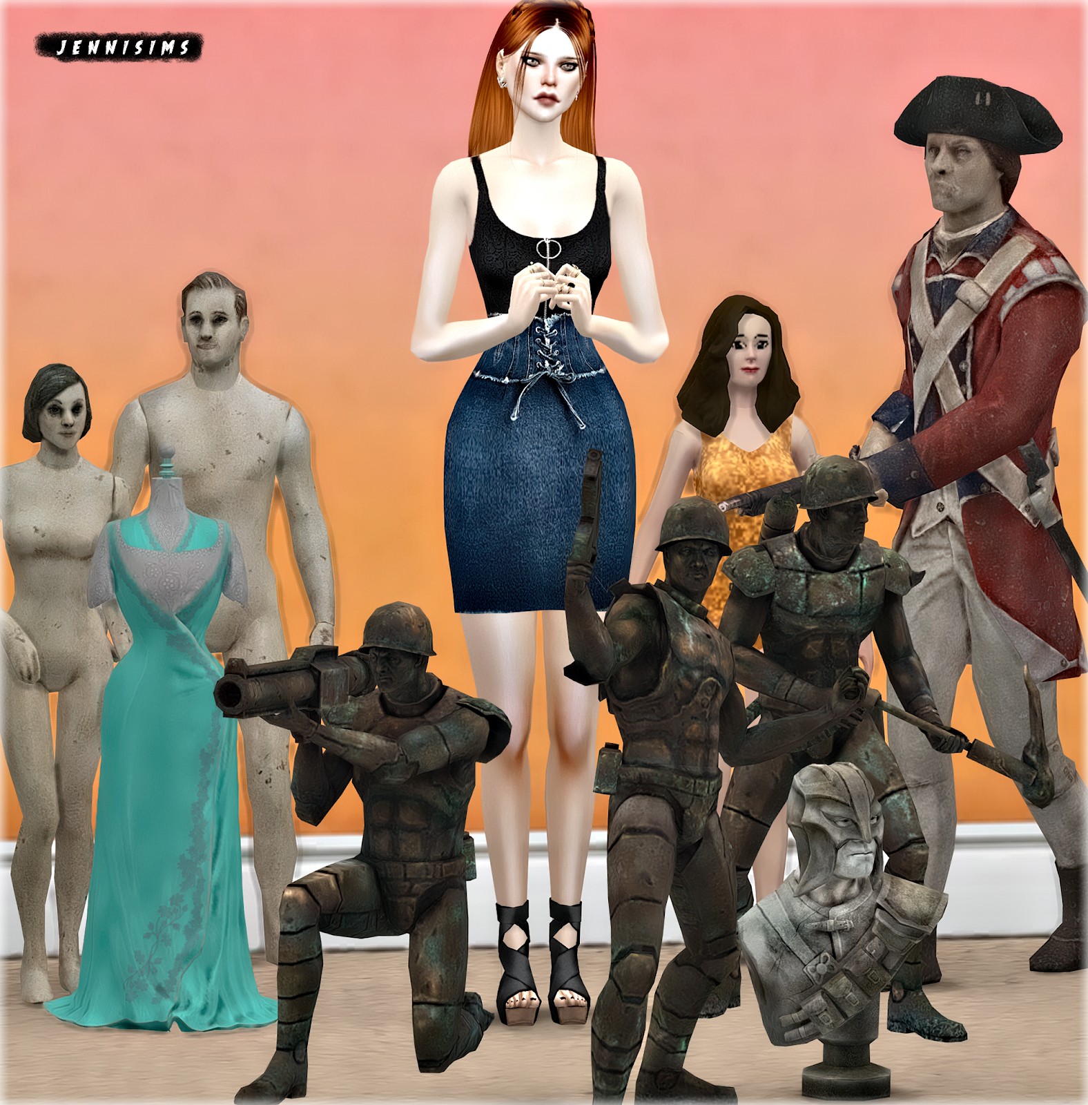 Downloads sims 4Mannequin Sets (7Items) JenniSims