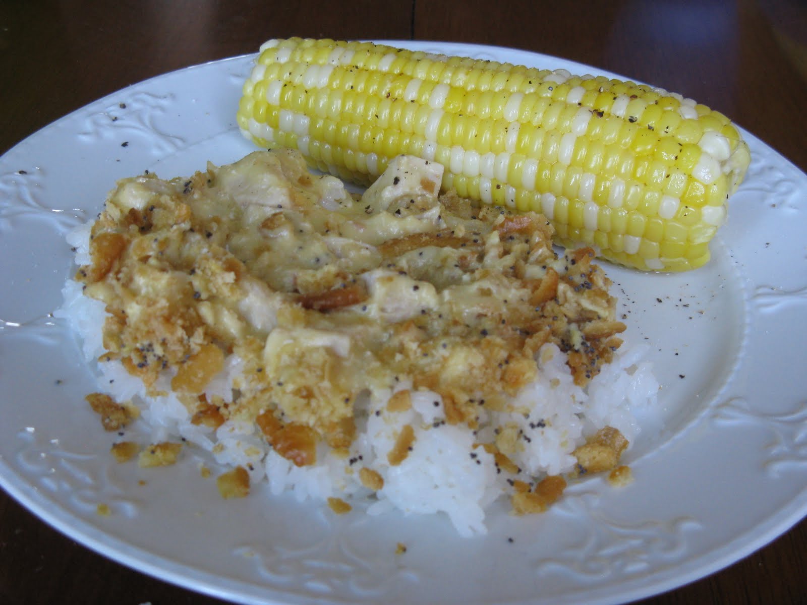 Tricks.Treats.Yummy Eats Chicken Poppy Seed Rice Casserole