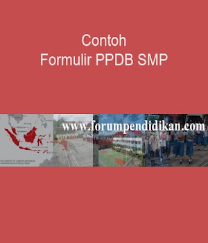 Contoh Formulir PPDB SMP Tahun Pelajaran 2017/2018 | Kesiswaan