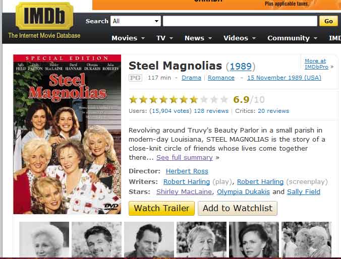 Tina Winterlik Steel MagnoliasEaster Egg Scenes