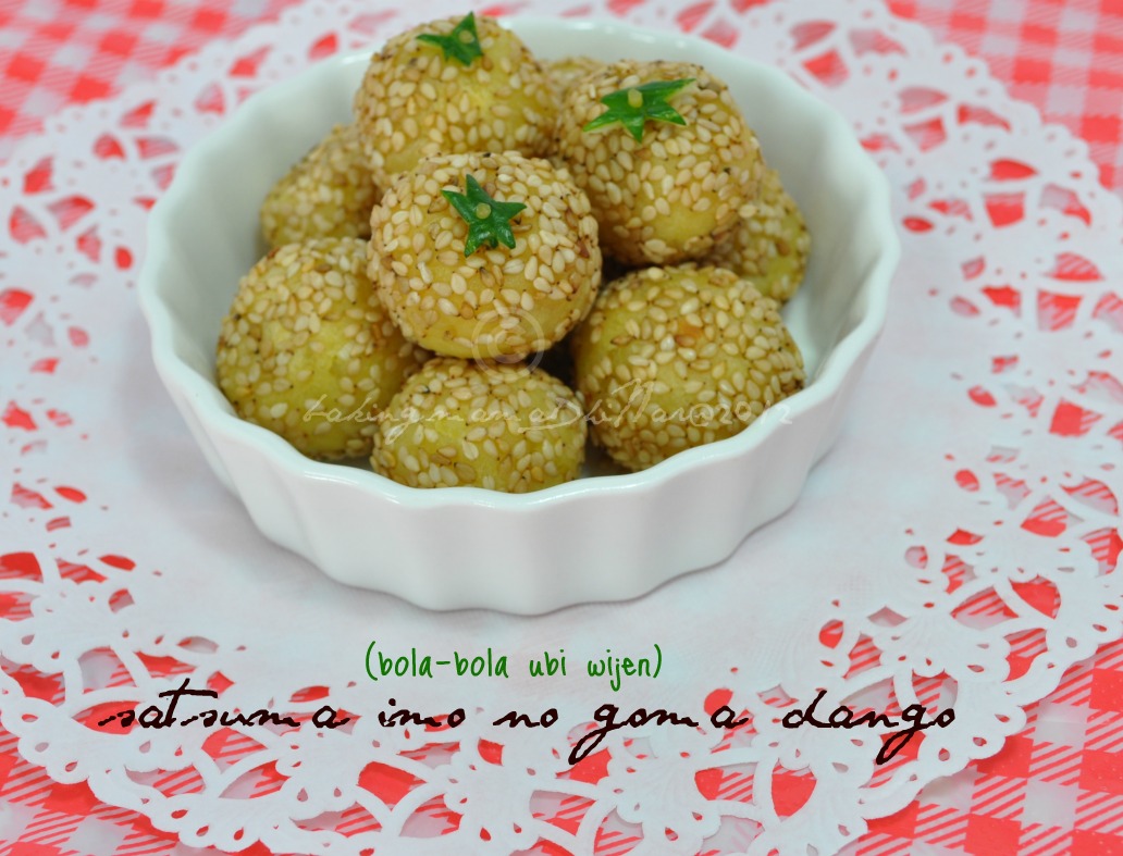 mamaDhiNar kitchen Satsuma imo no goma dango