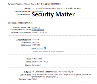 Adfly payment proof
