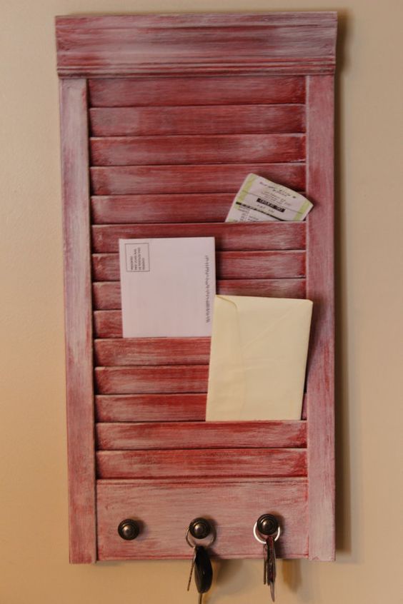 cabideiro porta cartas reutilize madeira