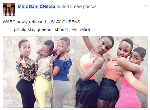 m "Old slay queens should retire" - Young Nigerian female secondary school leavers declare on social media as they share raunchy photos