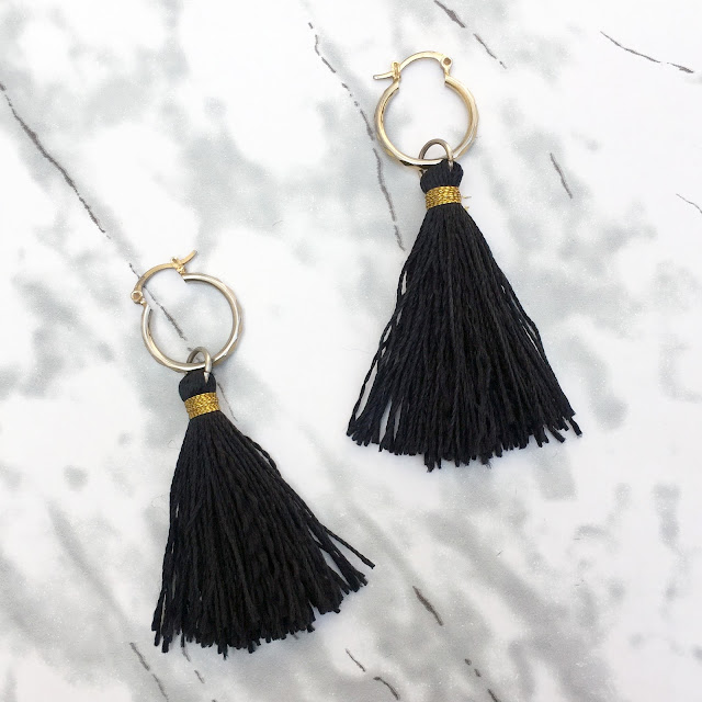 DIY Tassel Hoop Earrings