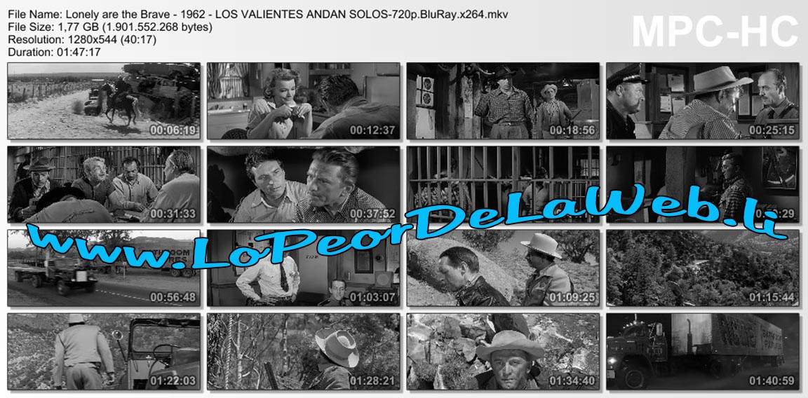 Los Valientes Andan Solos (Western / 1962 / Kirk Douglas)